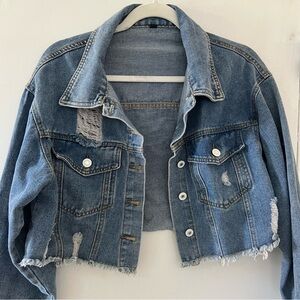 Distressed Denim Jacket